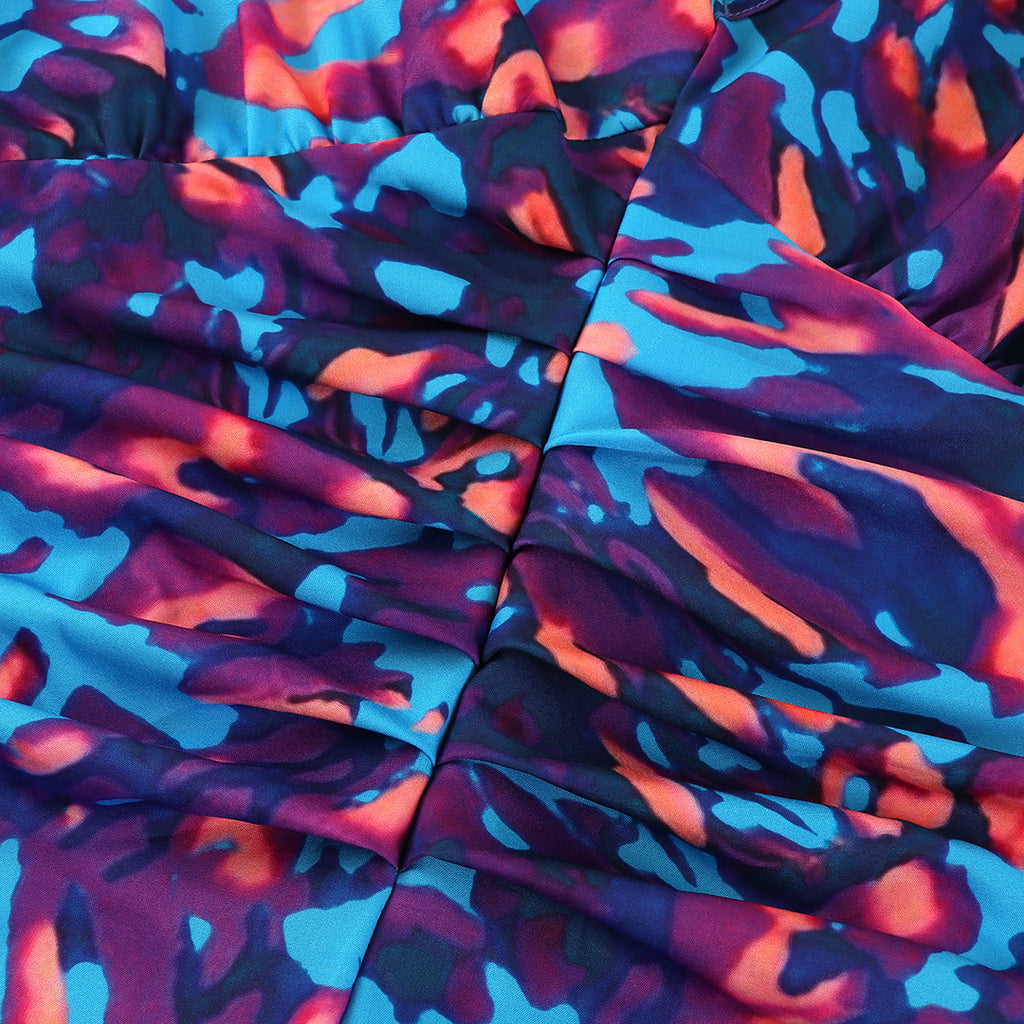 Donna | Maxi Jurk met Pofmouwen & V-Hals