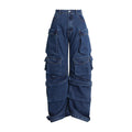 Jacky | Baggy Cargo Wide Leg Jeans voor Dames