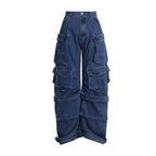 Jacky | Baggy Cargo Wide Leg Jeans voor Dames