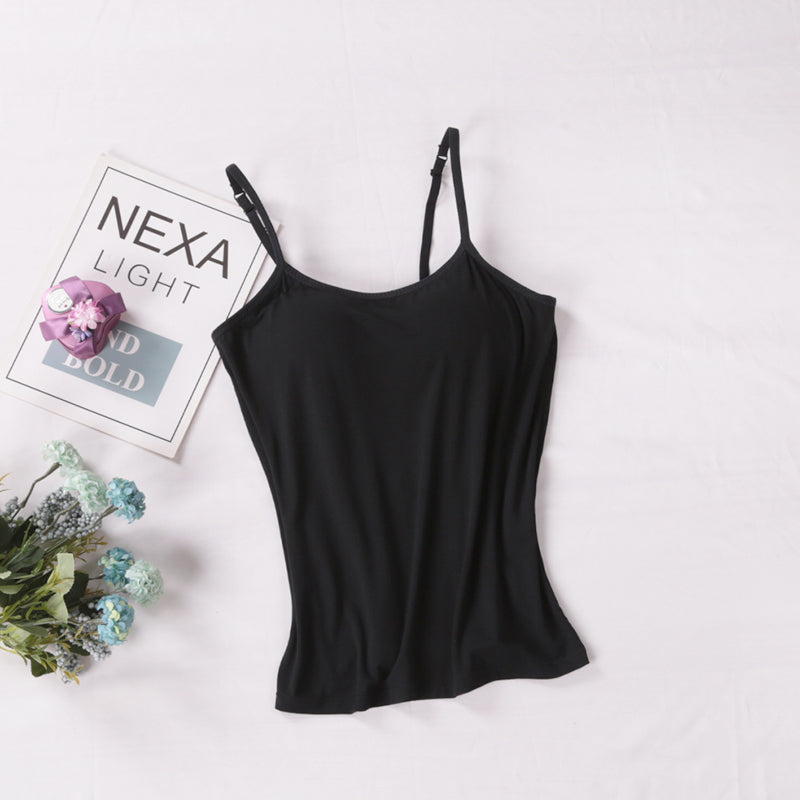 Livv | Basic Voorgevormde Spaghetti Top met Stretch