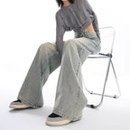 Bronx | Dames Wide Leg Jeans met High Waist
