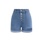 Cindy | High Waist Denim Short