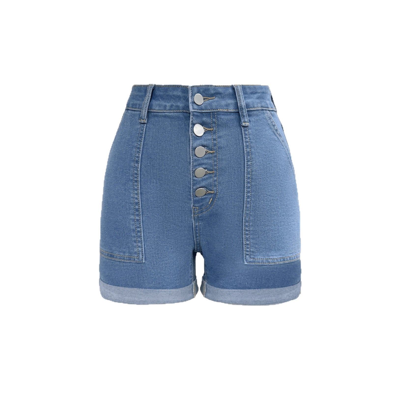 Cindy | High Waist Denim Short