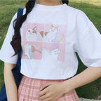 Miyumi | Cat Graphic T-Shirt Dames