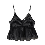 Jaléssa | Glitter Top met V-Hals Dames