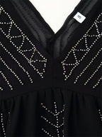 Jaléssa | Glitter Top met V-Hals Dames