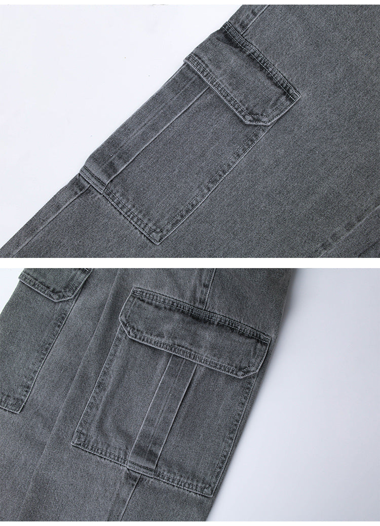 Benji | High Waist Cargo Wide Leg Jeans voor Dames
