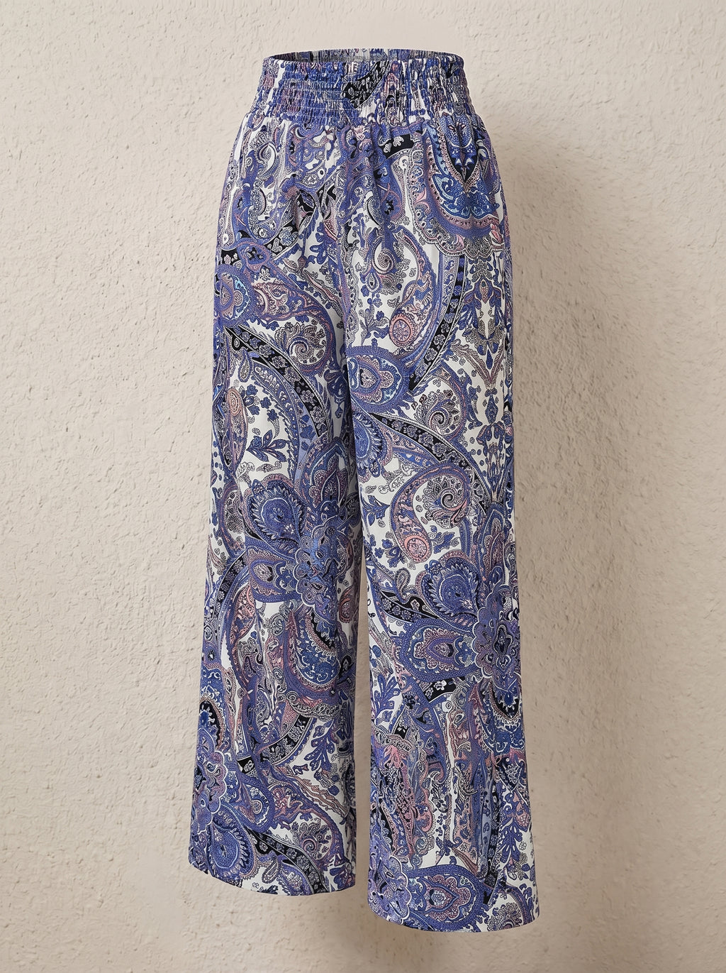 Lynn | Bohemian Wide Leg Broek voor Dames met Paisley Print