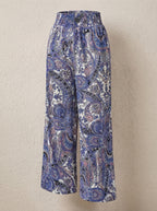 Lynn | Bohemian Wide Leg Broek voor Dames met Paisley Print