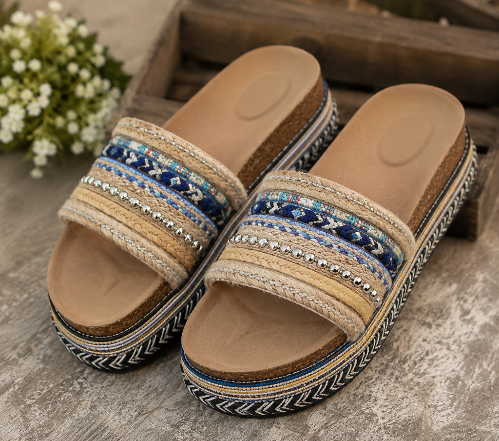 Nayeli | Bohemian Plateau Slippers Dames