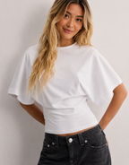 Kaia | Dames Batwing Crop Top met Loose Fit