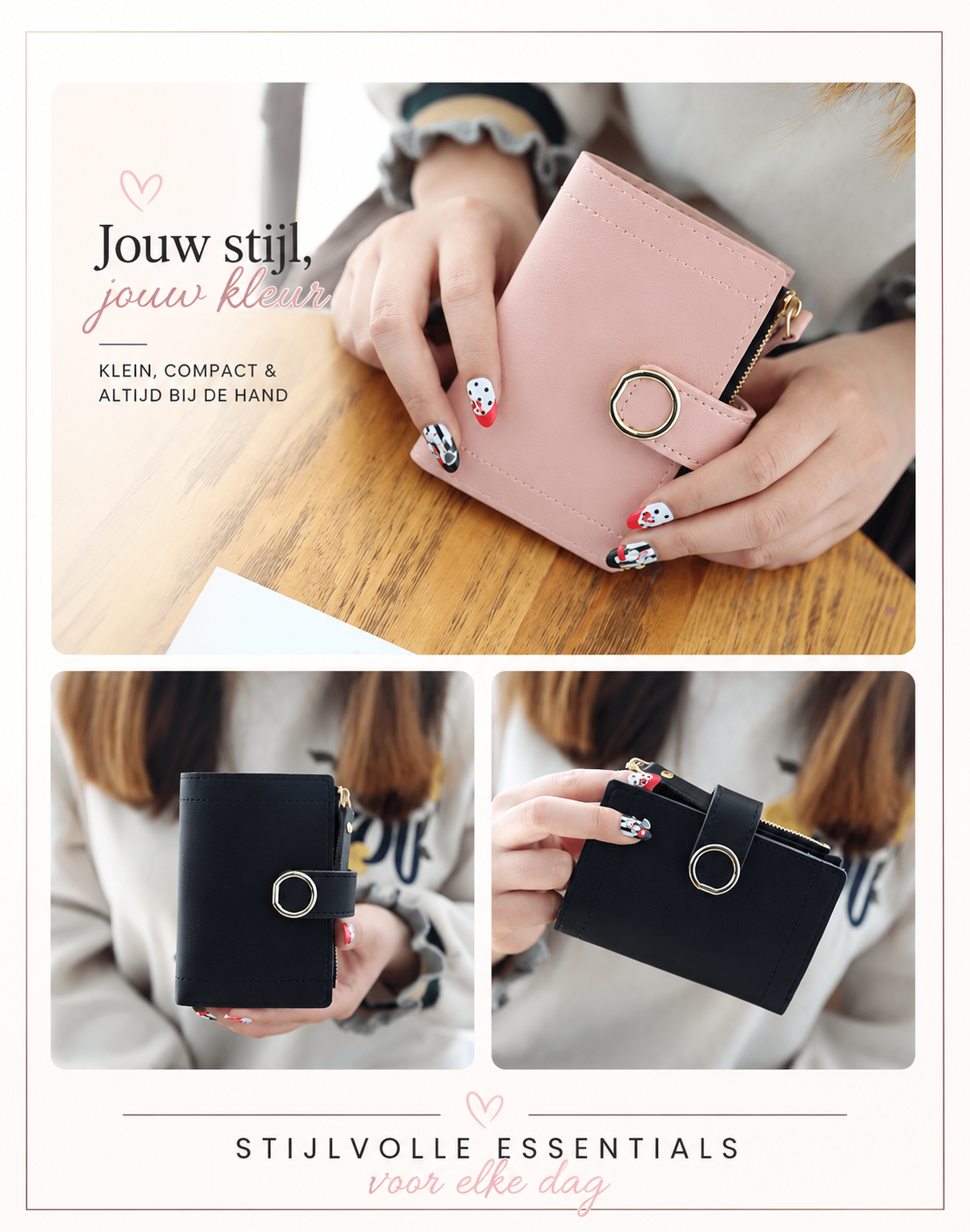 Elowen | Compacte Dames Portemonnee
