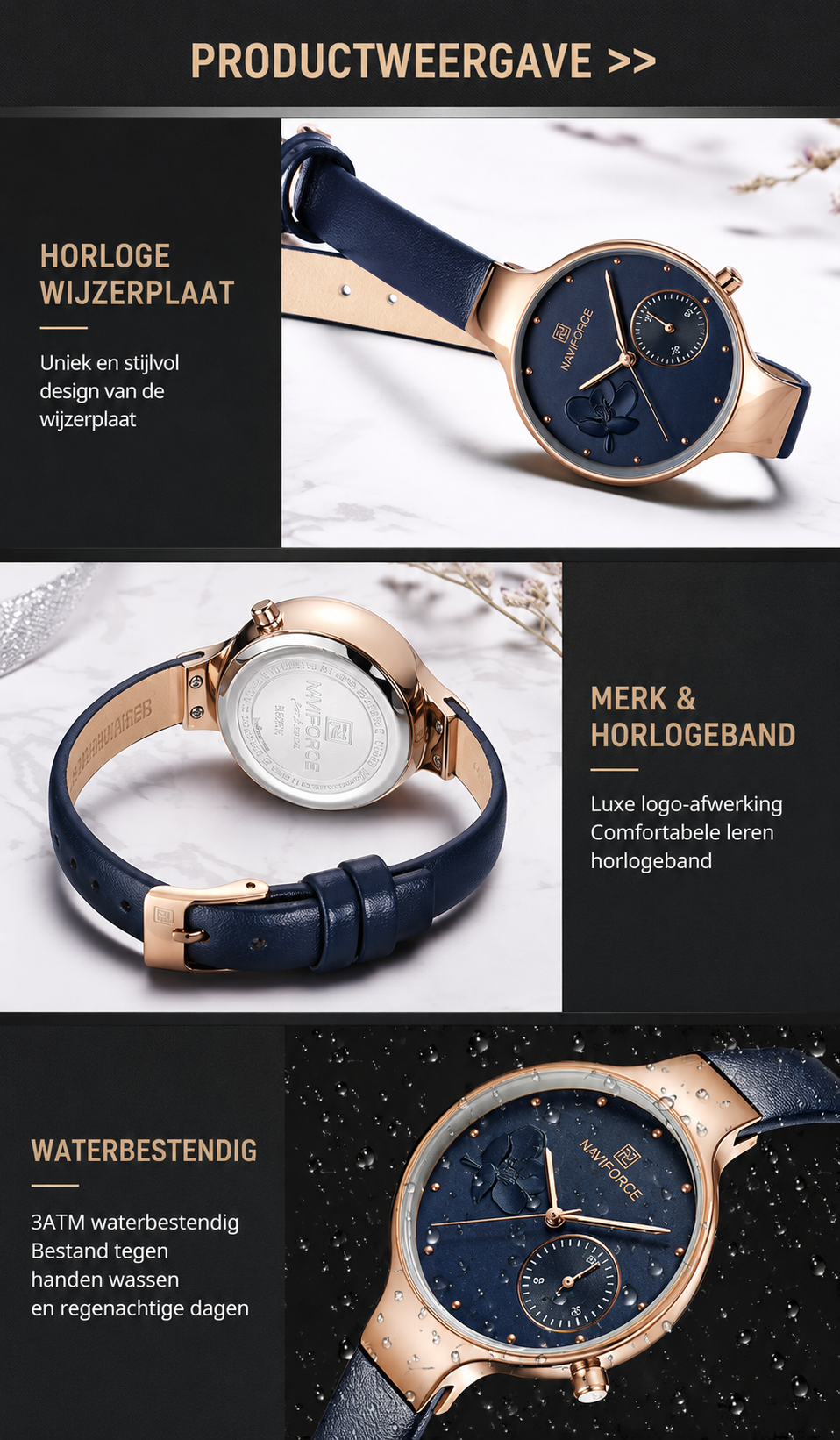 Éloira | Luxe Dames Horloge Quartz