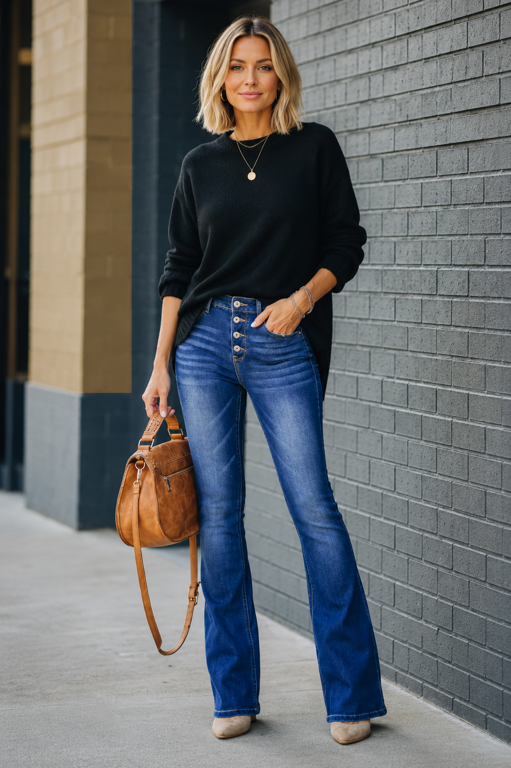 Senna | Flared High Waist Jeans Dames