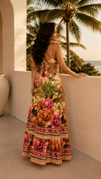 Julia | Open Rug Maxi Jurk Dames