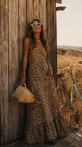 Zahara | Leopard Maxi Jurk Dames