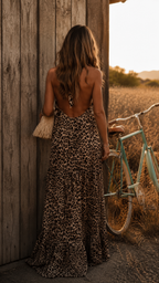 Zahara | Leopard Maxi Jurk Dames