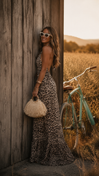 Zahara | Leopard Maxi Jurk Dames