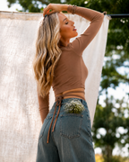 Clarice | Vintage Straight Leg Jeans Dames High Waist