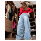 Bronx | Dames Wide Leg Jeans met High Waist