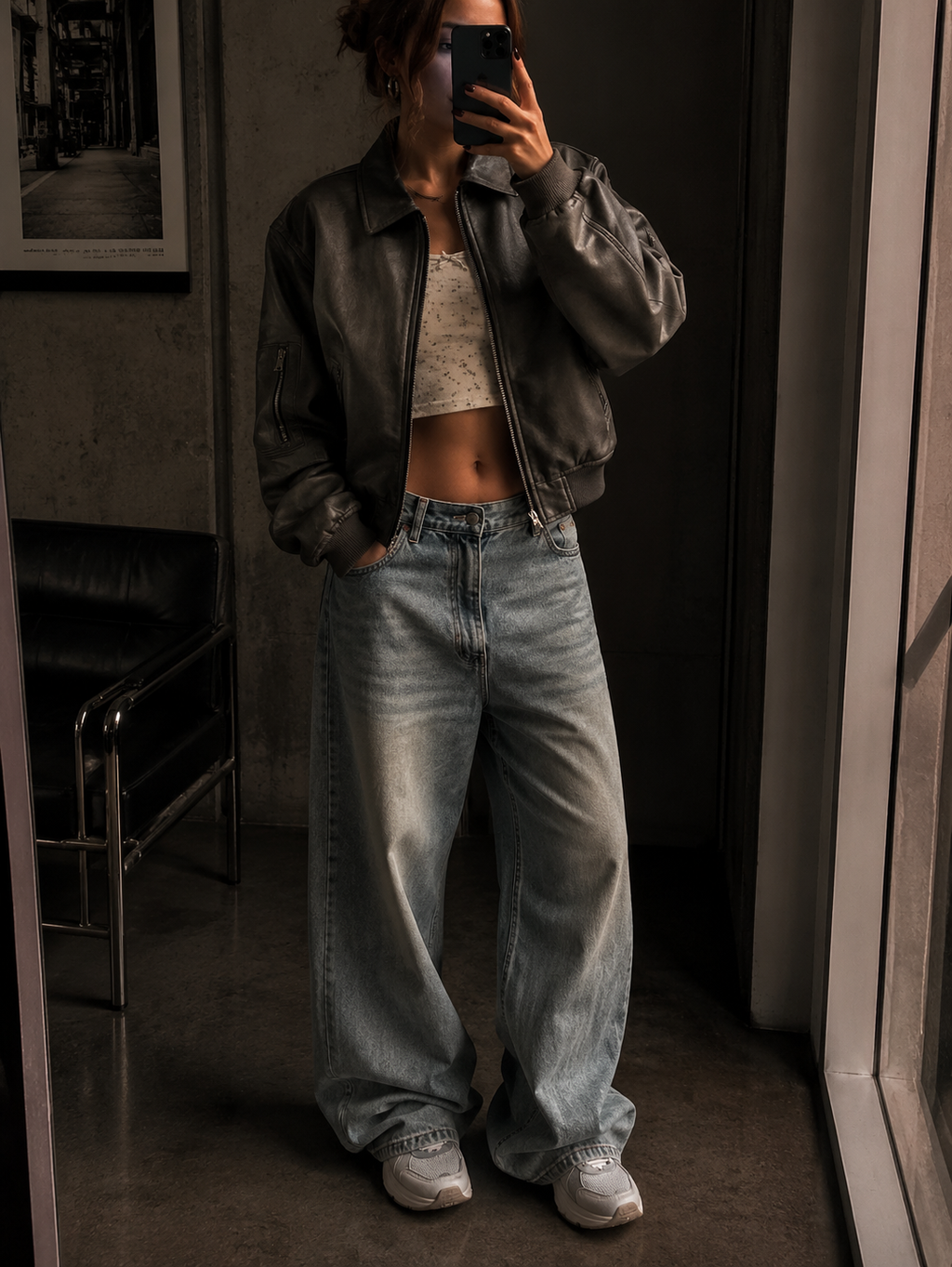 Bronx | Dames Wide Leg Jeans met High Waist