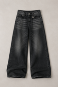 Kyro | Wide Leg Jeans met Vintage Wash