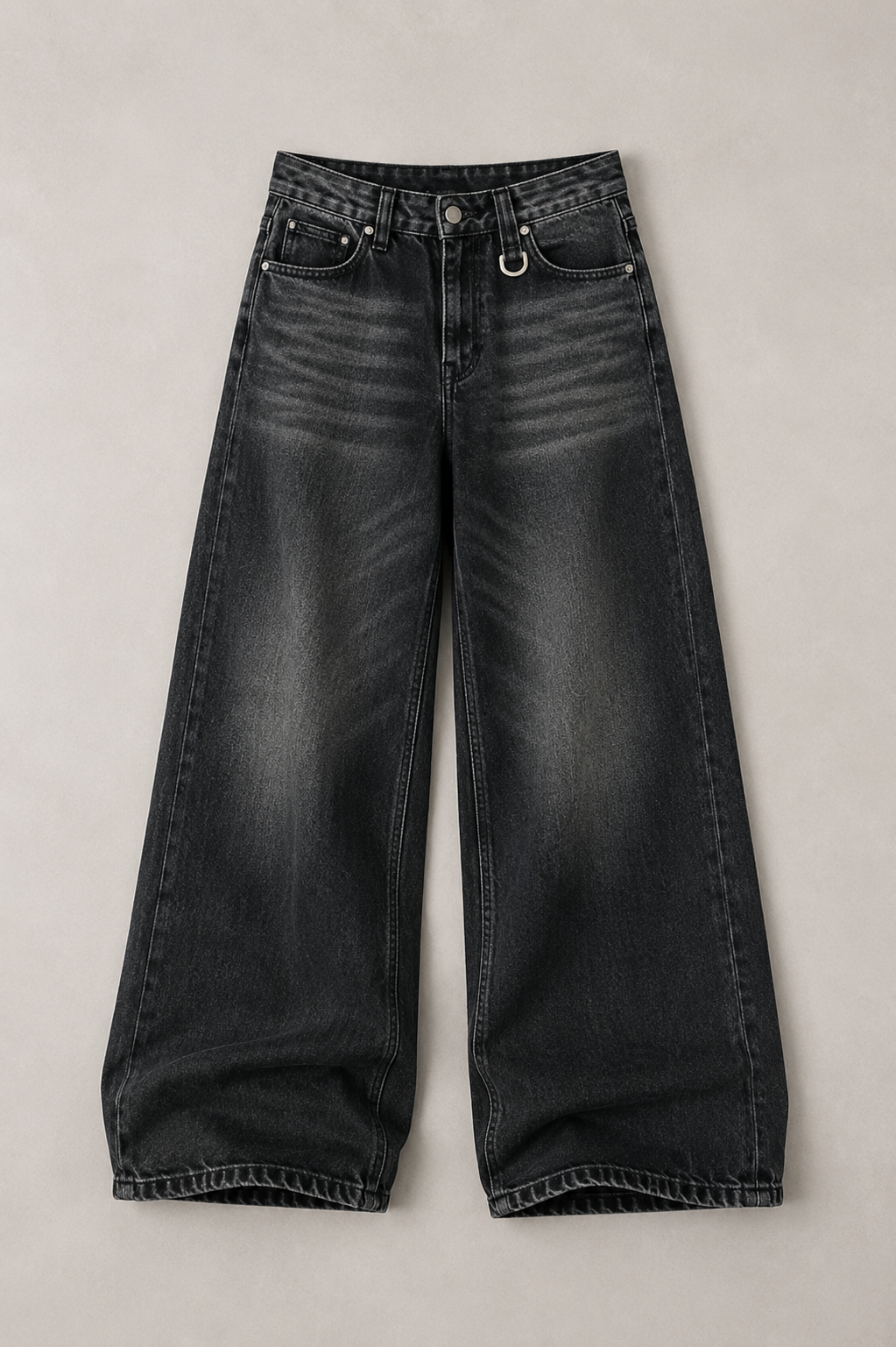 Kyro | Wide Leg Jeans met Vintage Wash