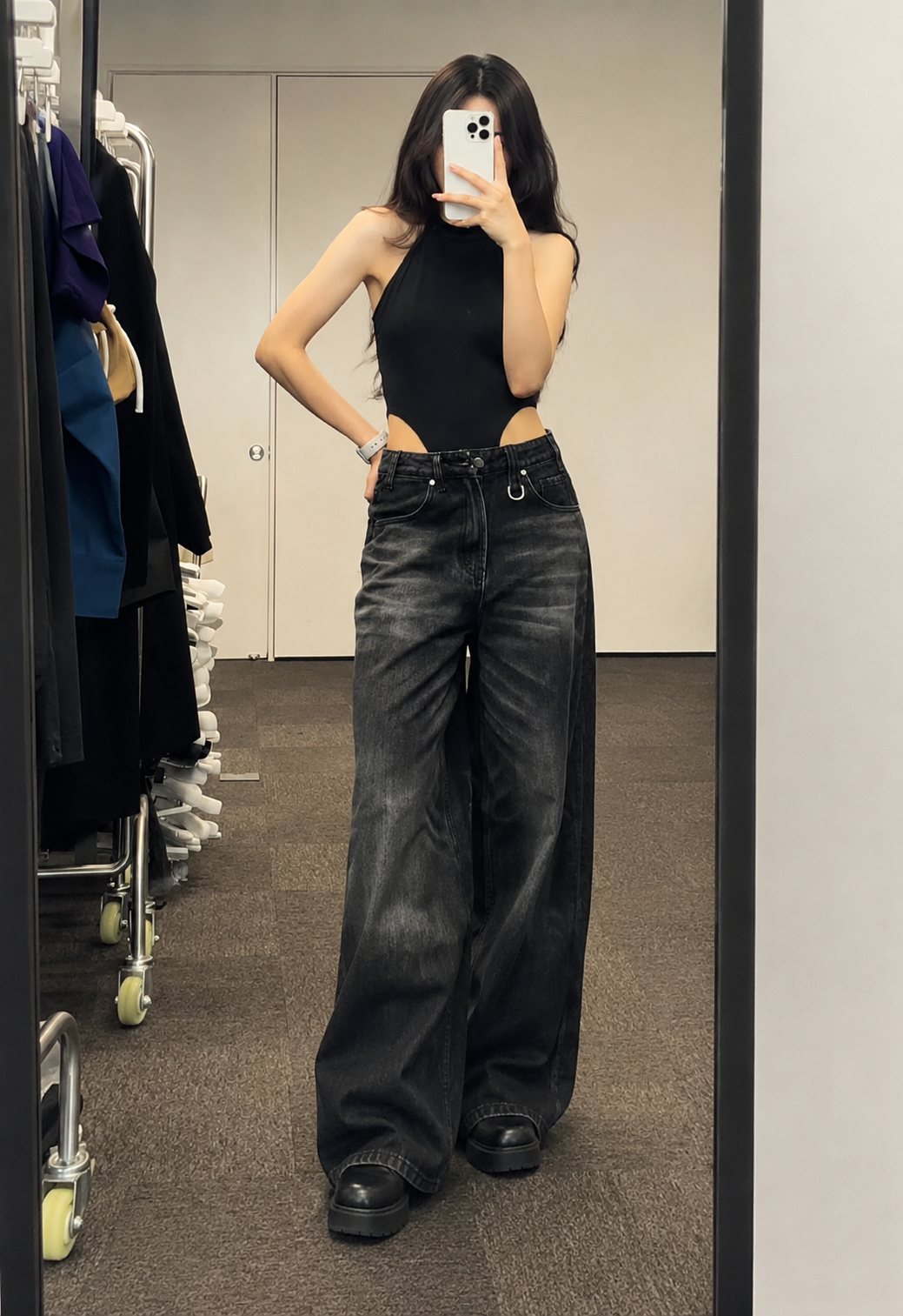Kyro | Wide Leg Jeans met Vintage Wash