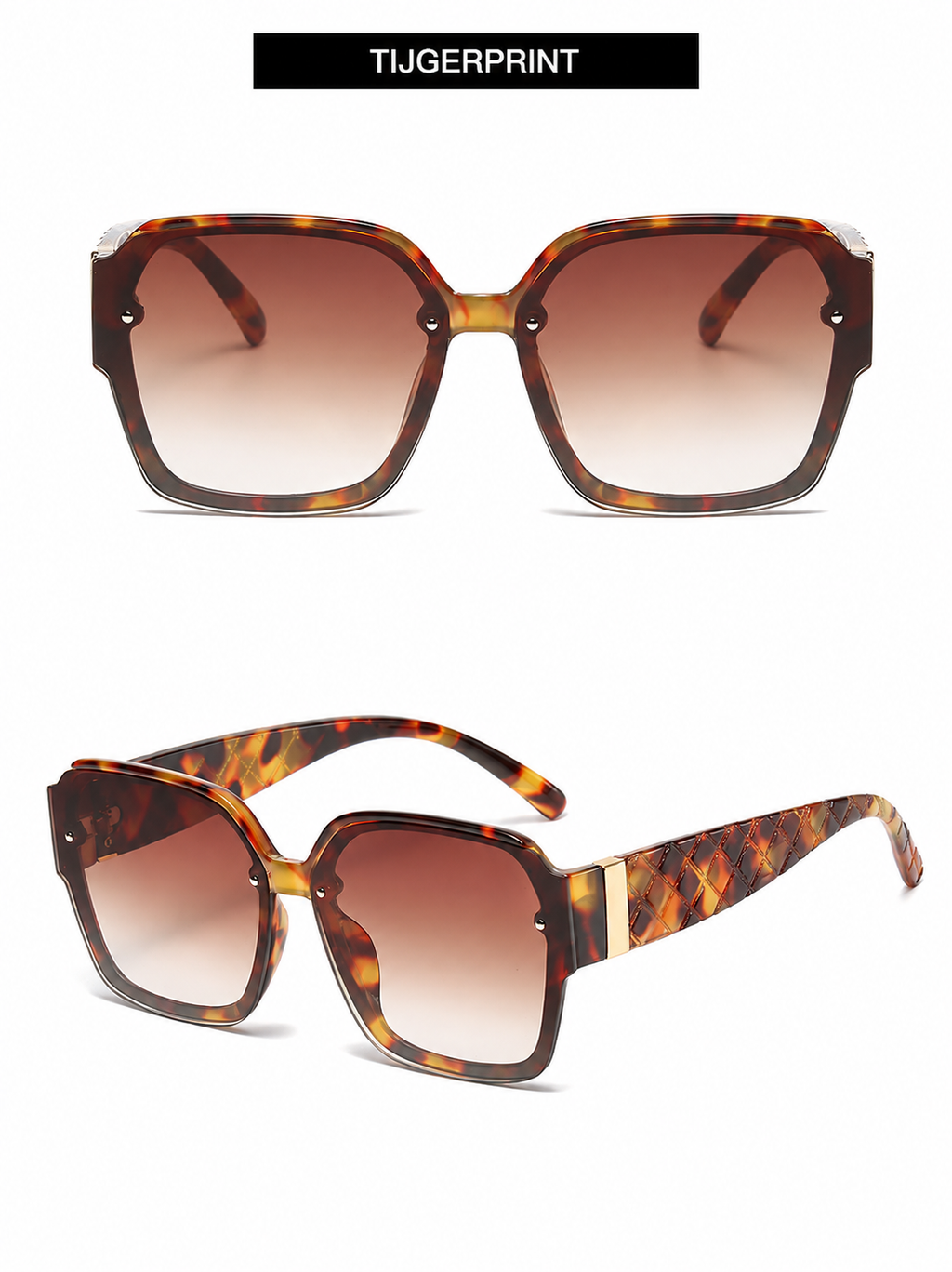 Eline | Luxe Vierkante Zonnebril UV400 Dames