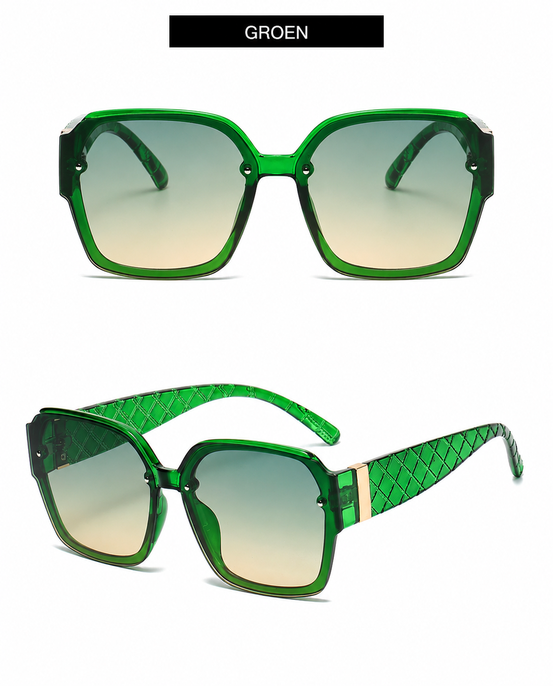 Eline | Luxe Vierkante Zonnebril UV400 Dames