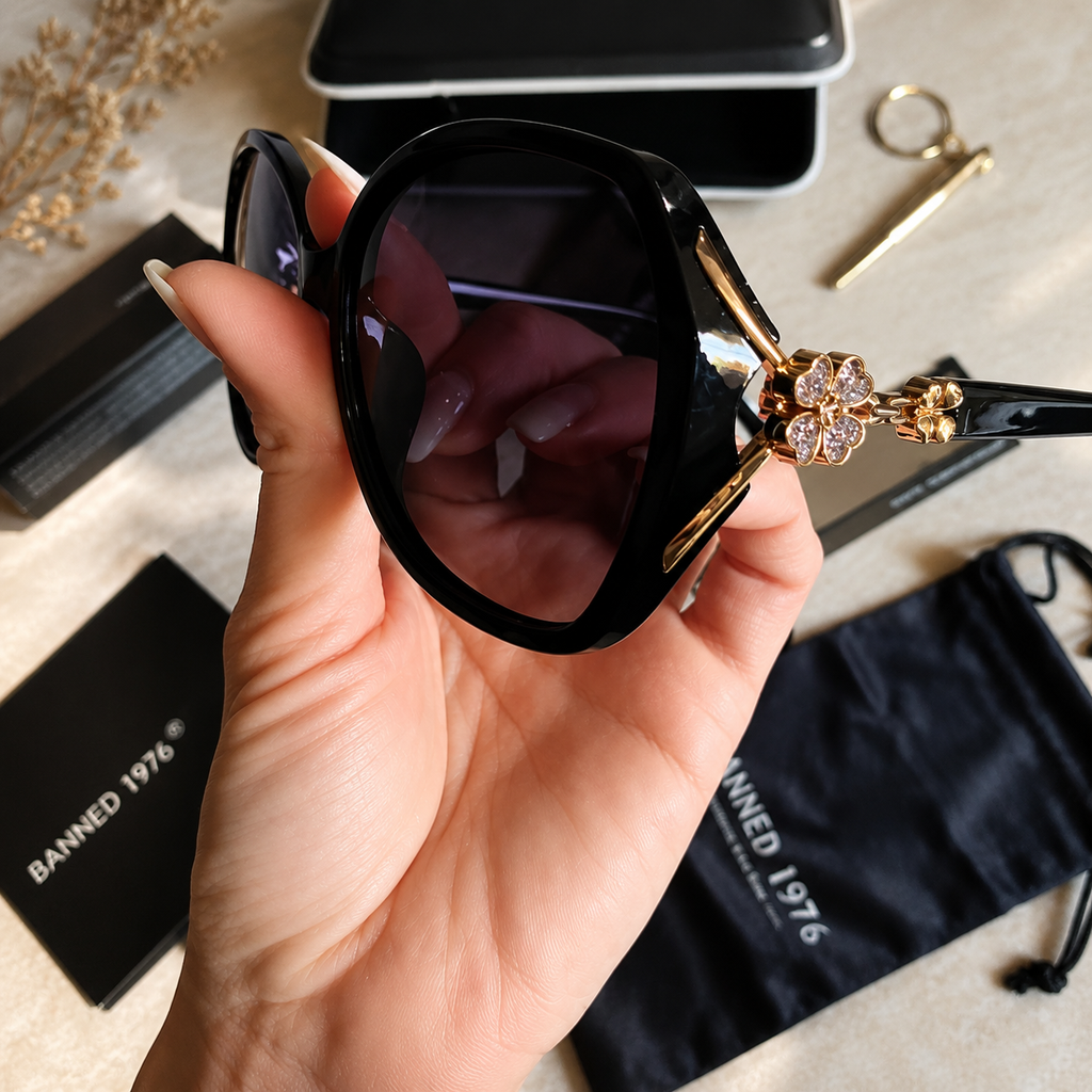 Lydia | Luxe Bloemvormige Zonnebril UV400 Dames