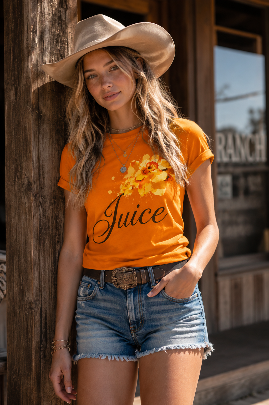 Brenda | Oranje Trendy T-shirt