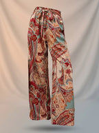 Lynn | Bohemian Wide Leg Broek voor Dames met Paisley Print