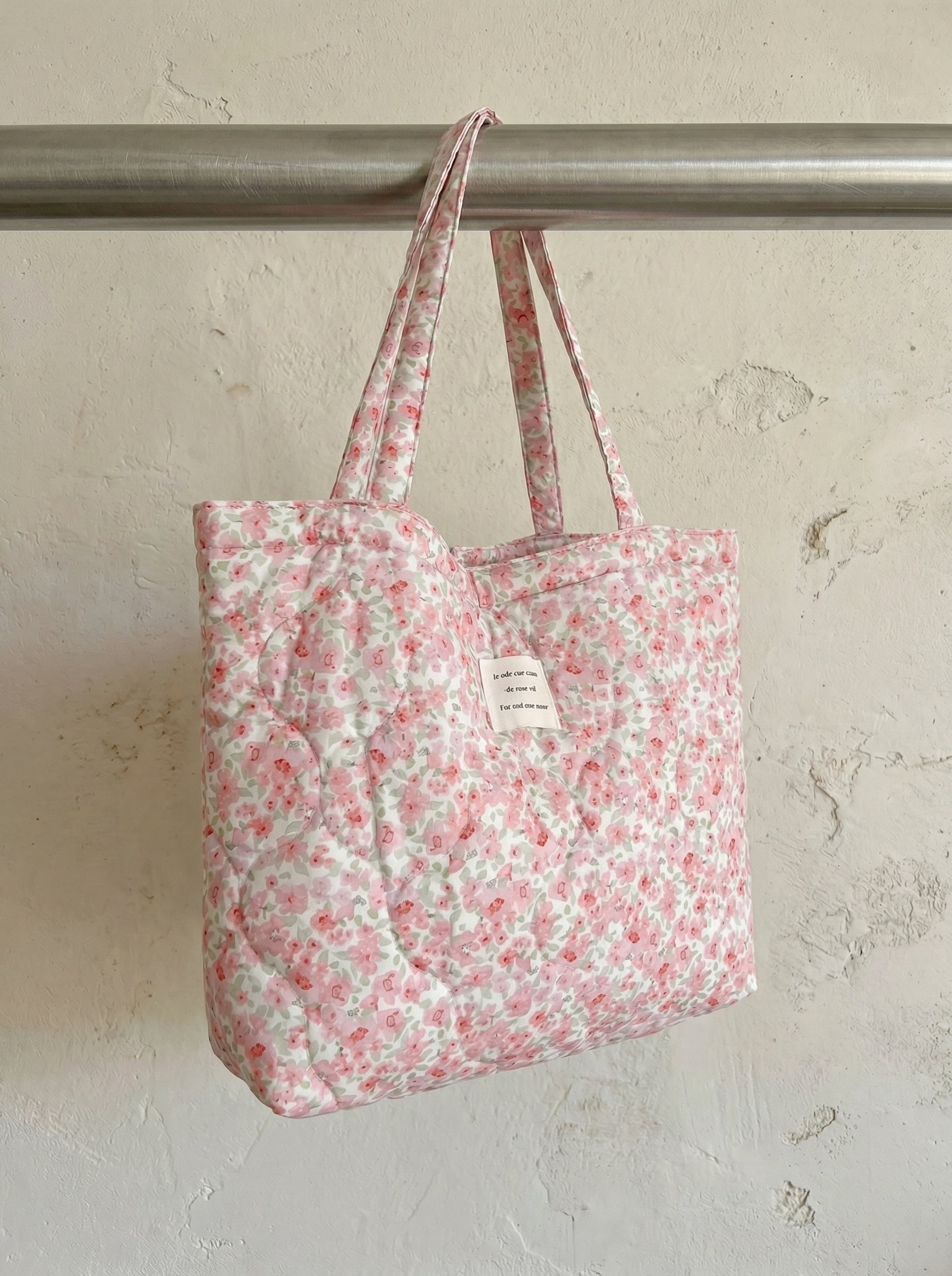 Schoudertas – Groen Bloemenpatroon & Katoen