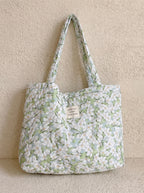 Florina | Dames Schoudertas met Bloemenprint van Katoen