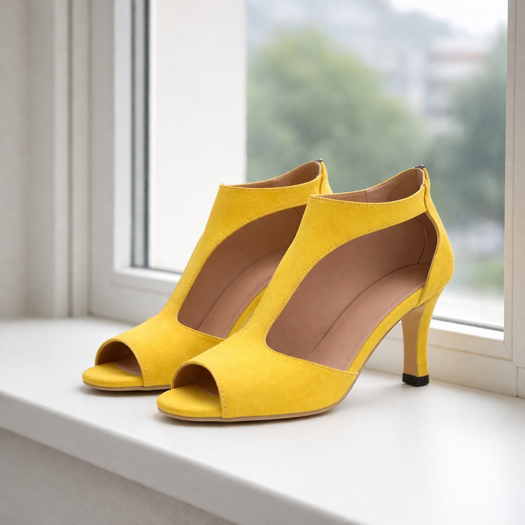 Elena | Dames Sandalen met Hak en Open Teen