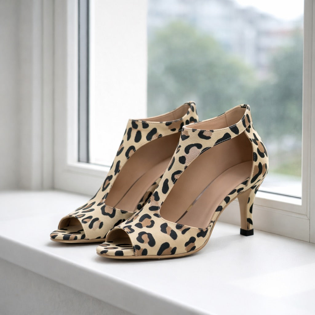 Elena | Dames Sandalen met Hak en Open Teen