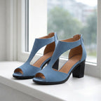 Elena | Dames Sandalen met Hak en Open Teen