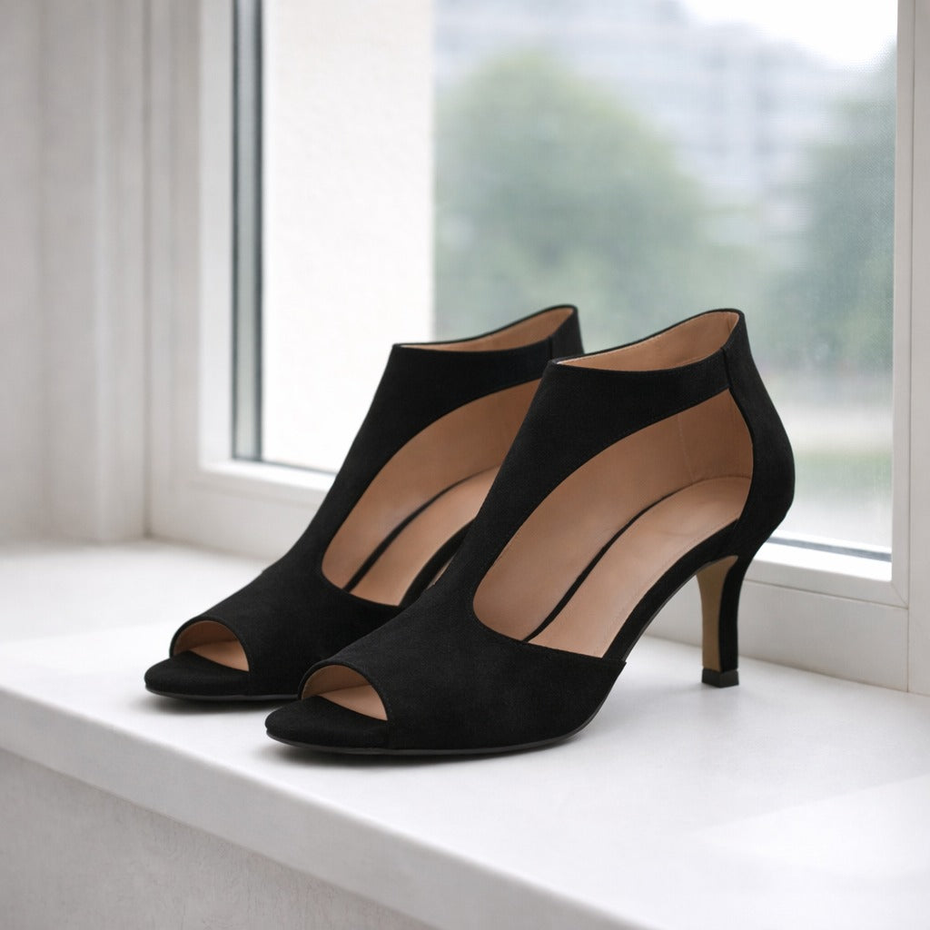 Elena | Dames Sandalen met Hak en Open Teen