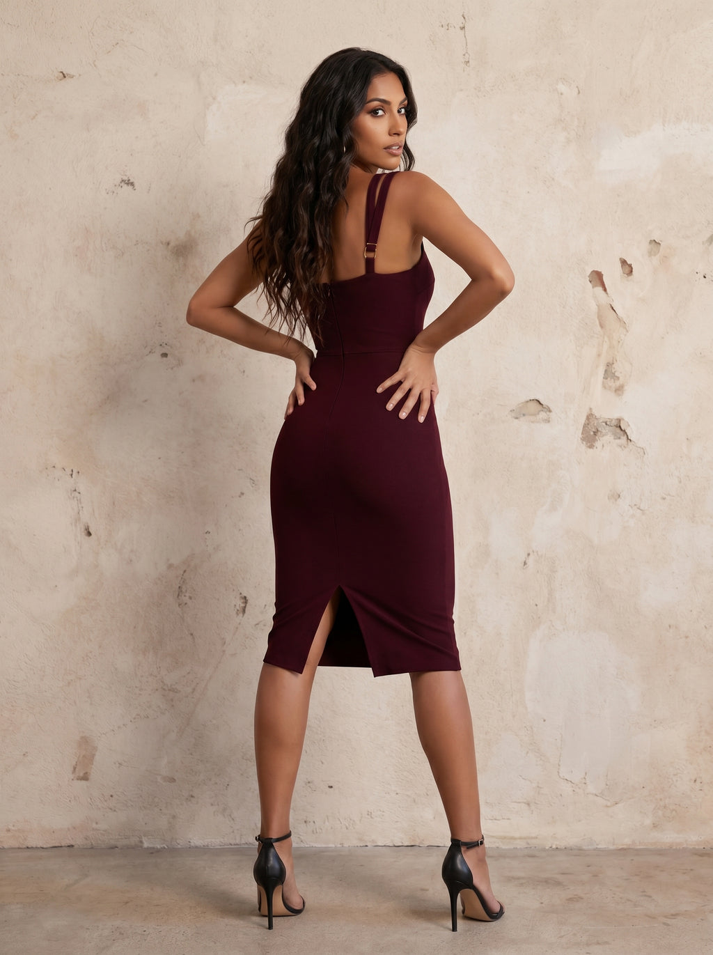 Camille | Bandage Midi Jurk Dames met Luxe Fit