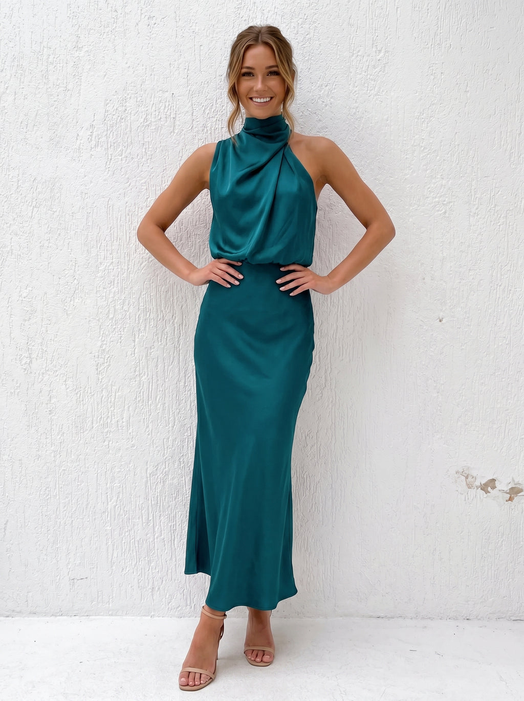 Valencia | Elegante Halter Maxi Jurk