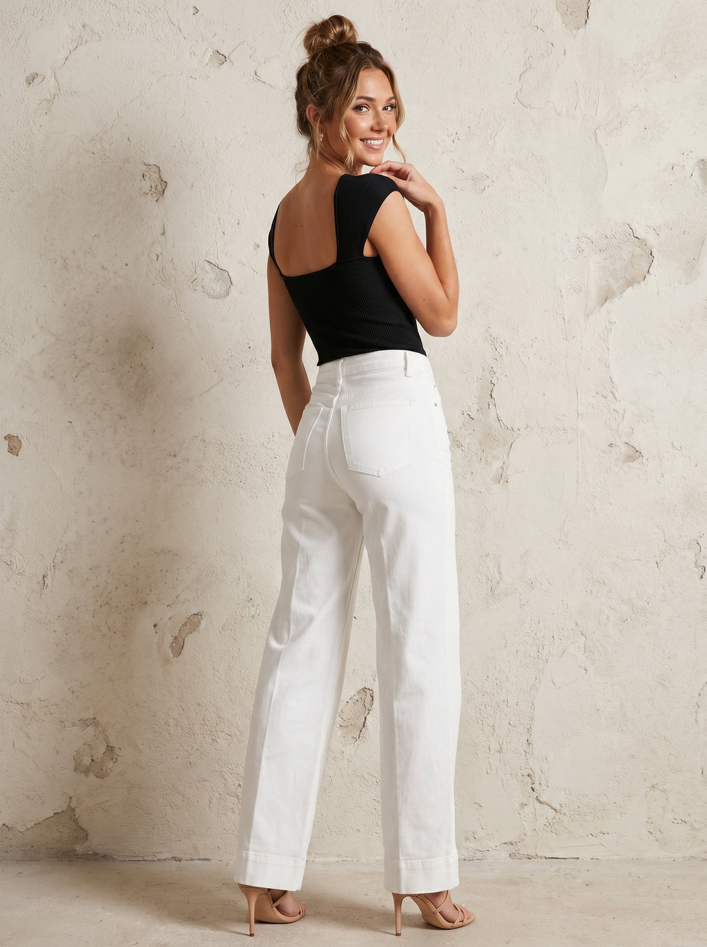 Elira | Wide Leg Jeans met Hoge Taille