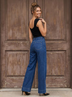 Elira | Wide Leg Jeans met Hoge Taille
