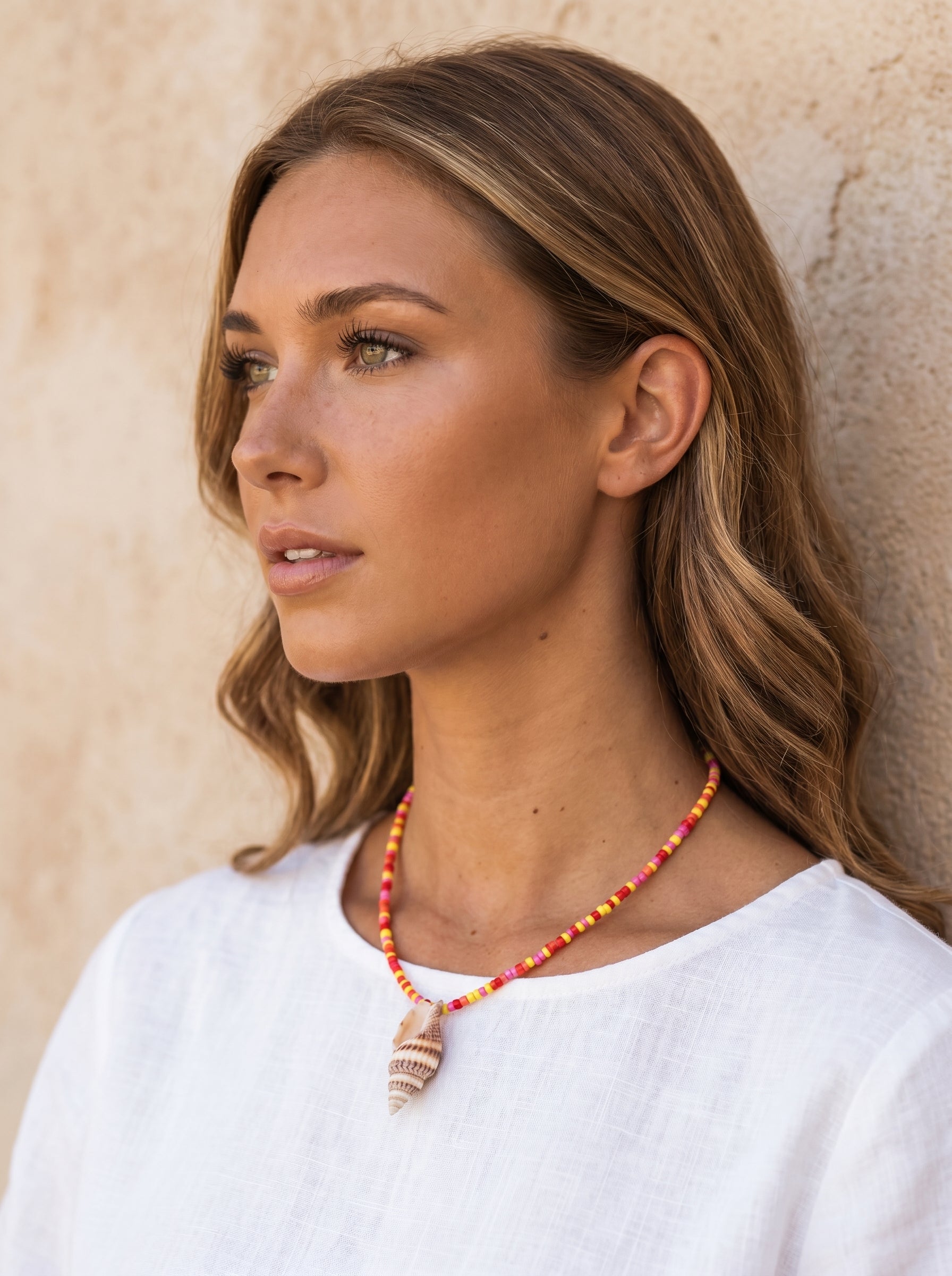 Azura | Schelpen Ketting met Kralen Dames