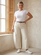 Nova Denim | Dames Ballon Jeans met Wide Leg Pasvorm
