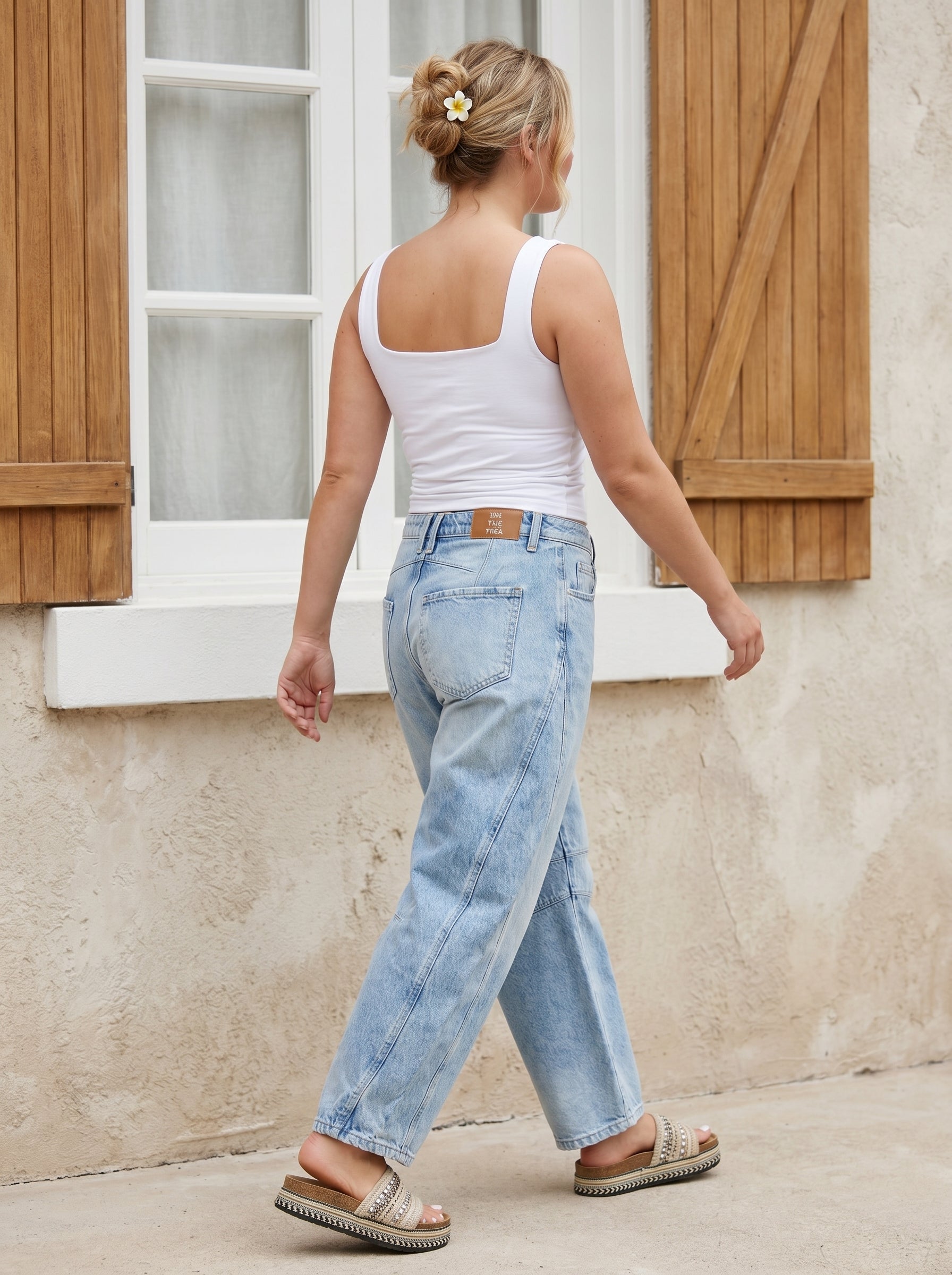Nova Denim | Dames Ballon Jeans met Wide Leg Pasvorm