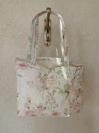 Schoudertas – Groen Bloemenpatroon & Katoen
