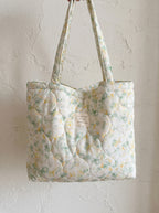 Schoudertas – Groen Bloemenpatroon & Katoen