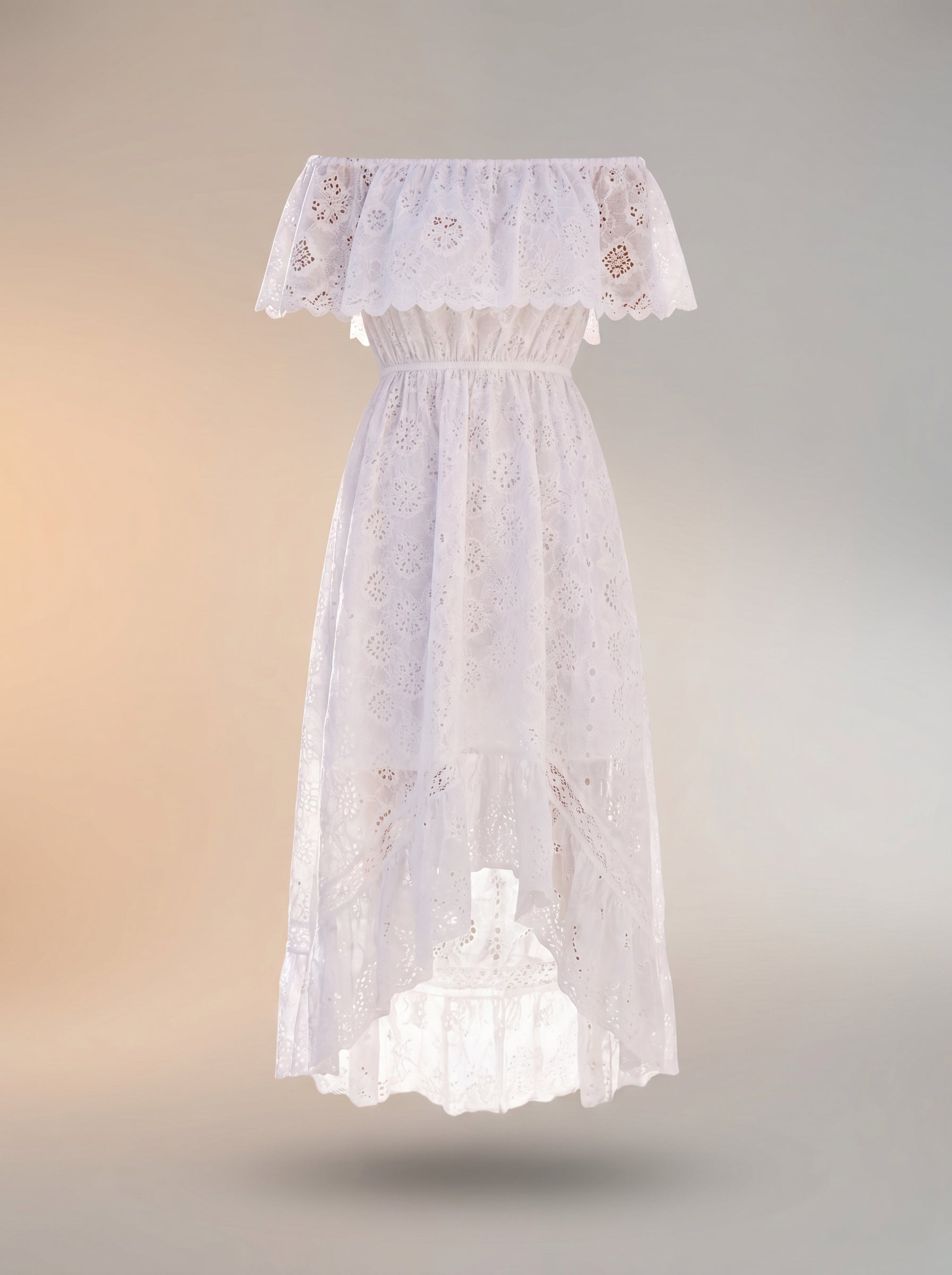 Elegante Witte Zomerjurk – Met Kantdetails