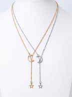 Lunara | Dames Layered Maan & Ster Ketting